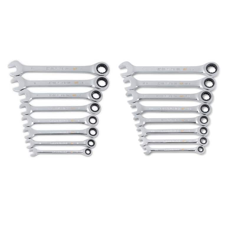 Set de llaves de trinquete combinadas GEARWRENCH SAE/MM (16 piezas) - 8669495COMBO