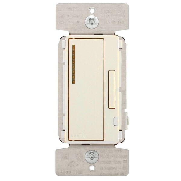 Regulador Inteligente Eaton Wiring Devices, 5 A, 120 V, 300 W, para lámparas CFL y LED, 3 vías, marfil/blanco almendra/blanco - AAL06-C2-K