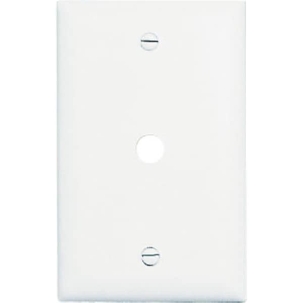 Placa de pared de nylon blanco con apertura para teléfono de 1 gang Nextgen TP11WCC15 - NE569192