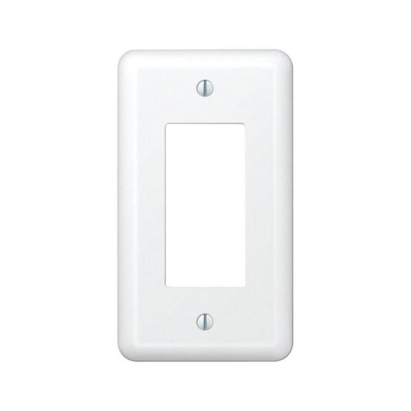 Placa de pared blanca de acero para 1 interruptor - WO3310928