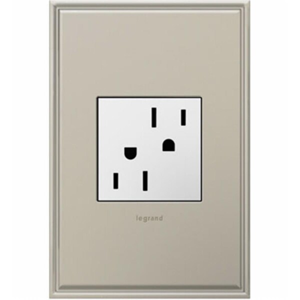 Placa de pared de plástico de 1 gang Pass & Seymour - Negro, 4 paquetes - 216594