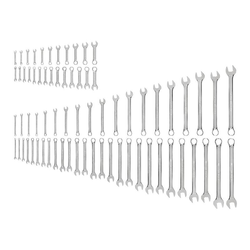 Juego de llaves combinadas cortas y estándar TEKTON de 1/4 a 1-1/4 pulgadas (6 a 32 mm) de longitud - Juego de 71 piezas - WCB90904