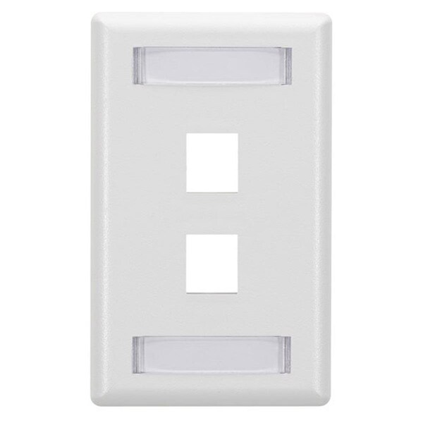 Placa de pared Serverusa GigaStation2, 2 puertos una sola ganga - Blanco - SE1212611