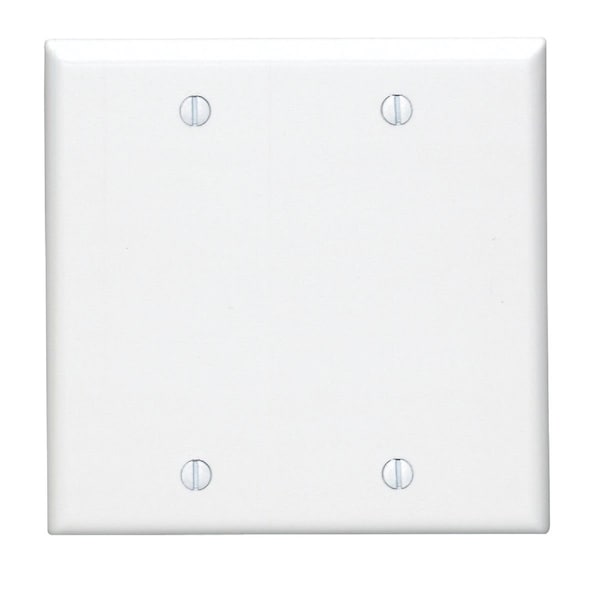 Placa de Pared en Blanco estándar de Termoestable de 2 Gang, Leviton - 001-88025