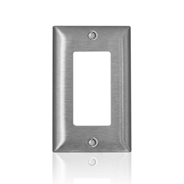 Placa de pared de acero inoxidable de la serie C de Ezgeneration de 1 canal Decora-GFCI - EZ2739782