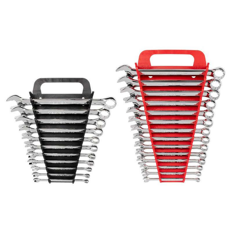 Juego de llaves combinadas TEKTON de 1/4 a 3/4 pulgadas, 6 a 19 mm con organizador (25 piezas) - WCB92301