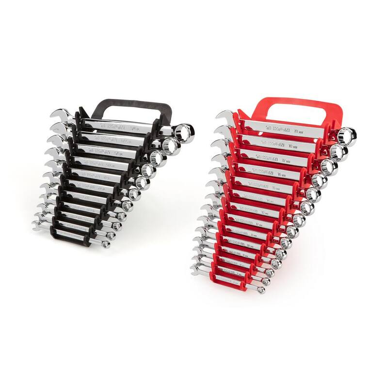 Juego de llaves combinadas TEKTON de 1/4 a 3/4 pulgadas, 6 a 19 mm con organizador (25 piezas) - WCB92301