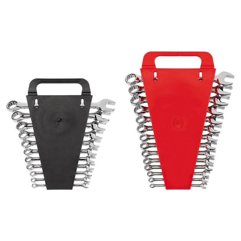 Juego de llaves combinadas TEKTON de 1/4 a 3/4 pulgadas, 6 a 19 mm con organizador (25 piezas) - WCB92301