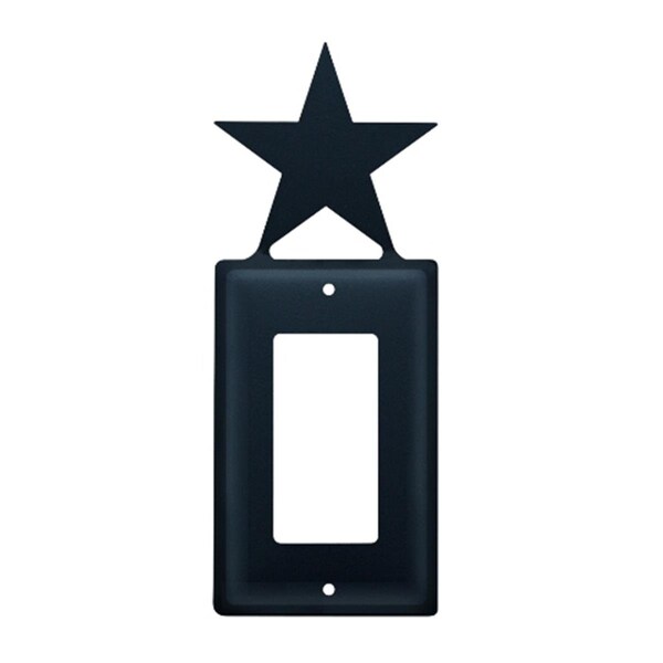 Cubierta de interruptor sencillo con estrella de hierro forjado Village - EG-45