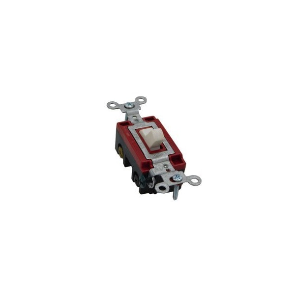 Interruptor de palanca de 4 vías blanco Hubbell 120 a 277 VAC, 20 A