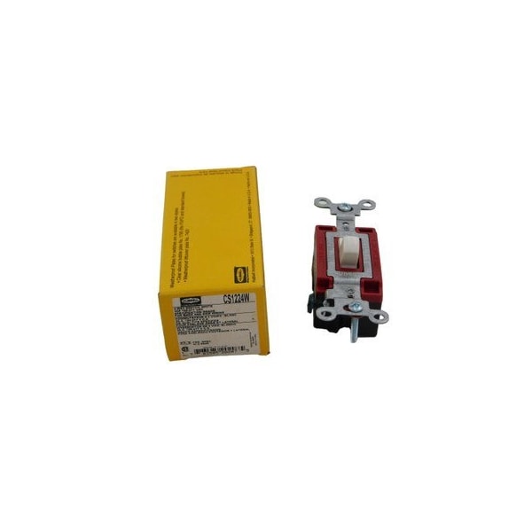 Interruptor de palanca de 4 vías blanco Hubbell 120 a 277 VAC, 20 A