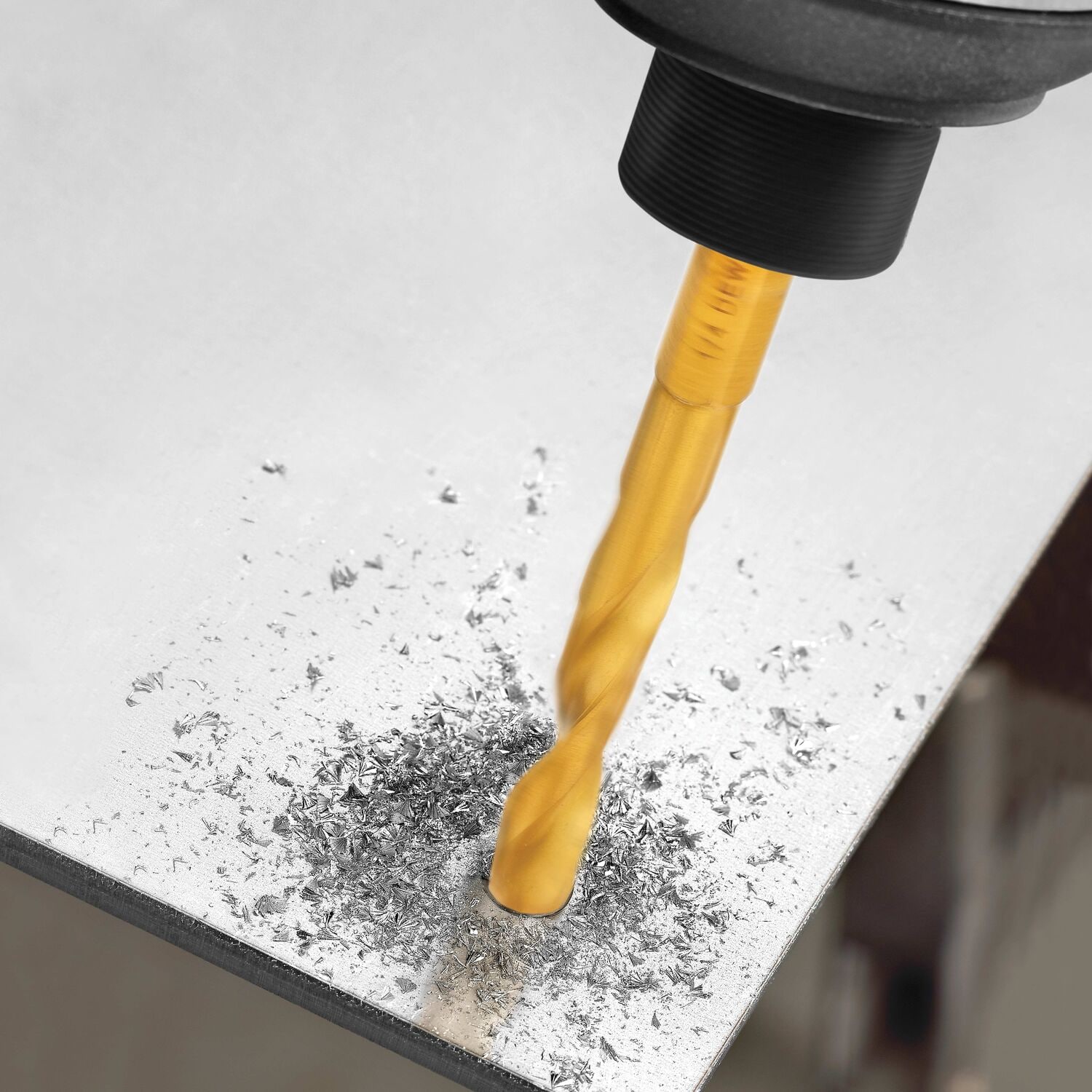 Broca helicoidal de longitud estándar DEWALT DEWALT de 1/4 de pulgada x 3-3/16 pulgadas con recubrimiento de nitruro de titanio HSS - DD5116