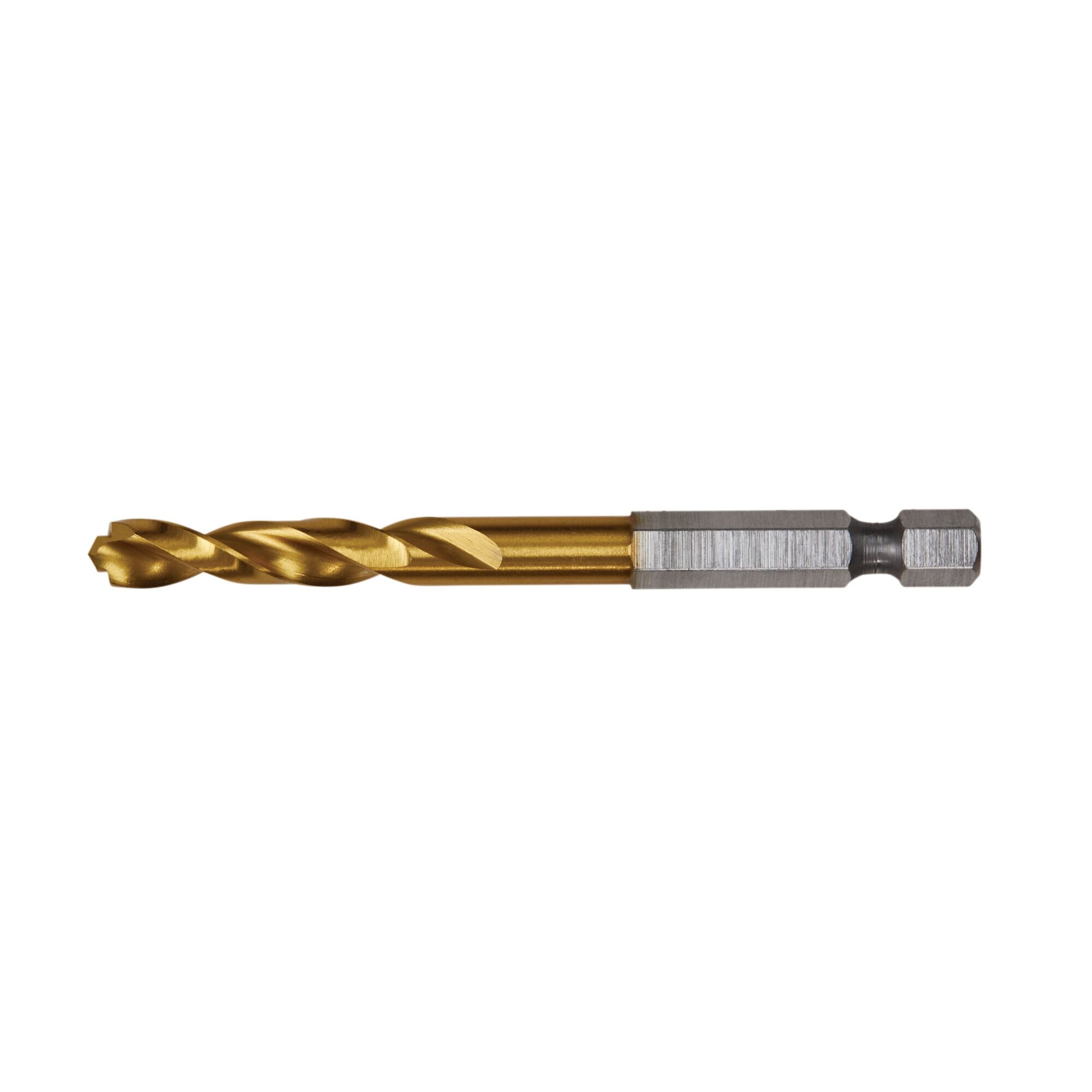 Broca helicoidal de longitud estándar DEWALT DEWALT de 1/4 de pulgada x 3-3/16 pulgadas con recubrimiento de nitruro de titanio HSS - DD5116