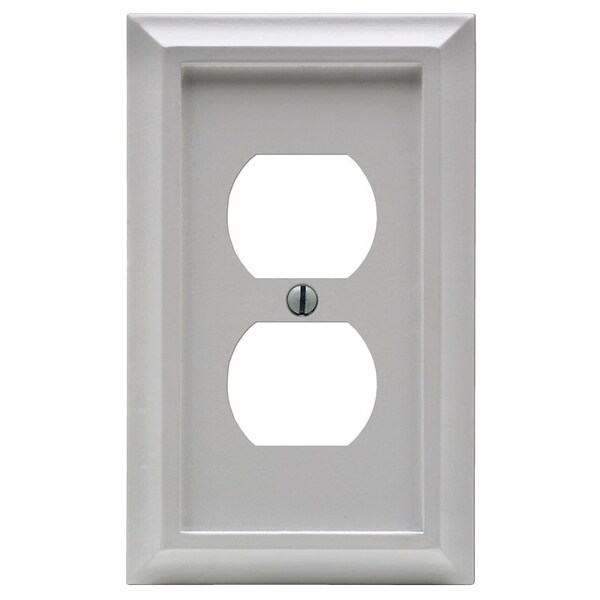 Placa de pared Deerfield, 1 -Gang, Madera, Blanca - 2040DW