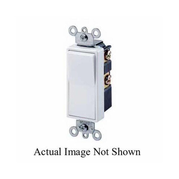 Interruptor de Pared Leviton, 4 vías, 120/277V, 15A, Marfil, Rocker - 5604-2I