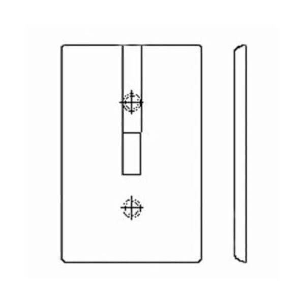 Leviton Wallplates 2 Gang Tgle Walplt Oversized White - 88109