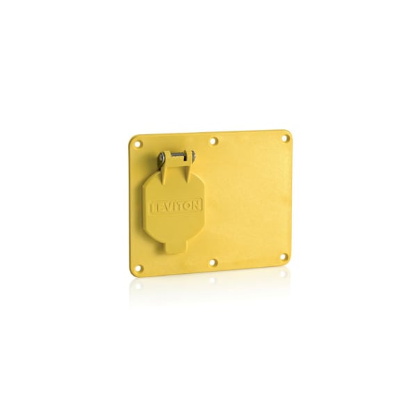Placa cubre 1 gang Leviton - 3261W-Y