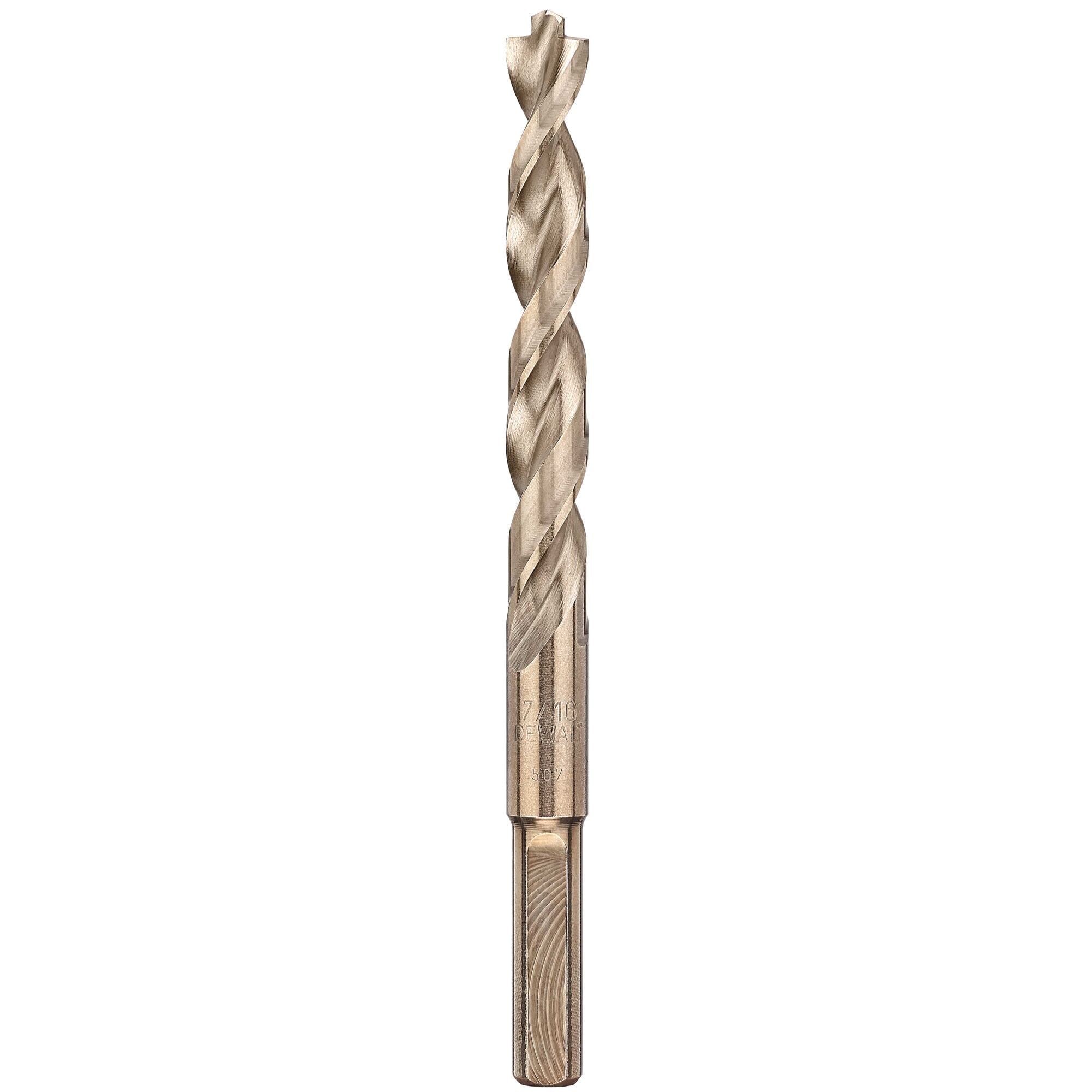 Broca helicoidal de longitud para operarios de acero de aleación de cobalto DEWALT DEWALT de 7/16 pulgadas x 5-5/8 pulgadas - DWA1228