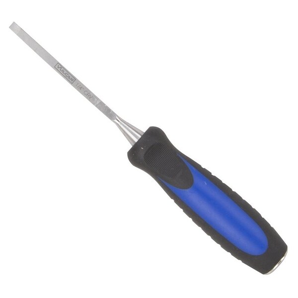 Vulcan Chisel, 1/4 in Tip, 9-3/4 in OAL, CRV Blade, Ergonomic Grip Handle - JL-CH1