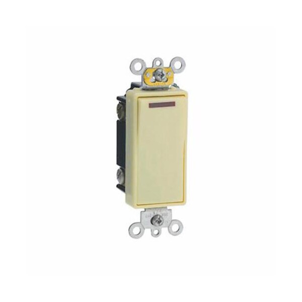 Interruptor basculante Leviton 20A 120V Dec Sp Sw Pilot Ivory - 5628-2I
