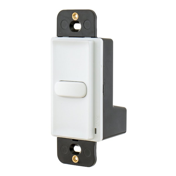 Interruptores y control de iluminación Bryant, interruptor decorativo, un polo, contacto momentáneo, 100mA 30V DC, blanco - MSM30W1
