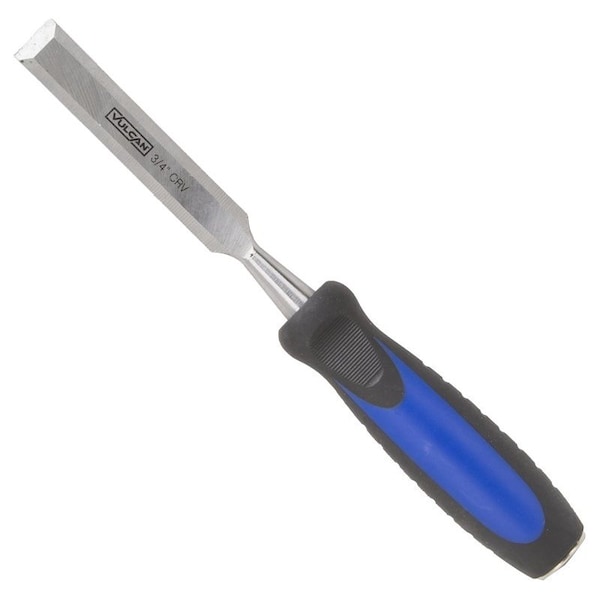 Vulcan Chisel, 3/4 in Tip, 10-1/4 in OAL, CRV Blade, Ergonomic Grip Handle - JL-CH3