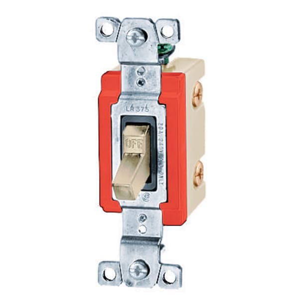 Interruptores y Controles de Iluminación Hubbell Wiring Device-Kellems, Grado Industrial, Interruptores de Palanca, Uso General AC, Cuatro Vías, 15A 347V AC, Tornillos Terminales, Marfil - HBL18204ICN