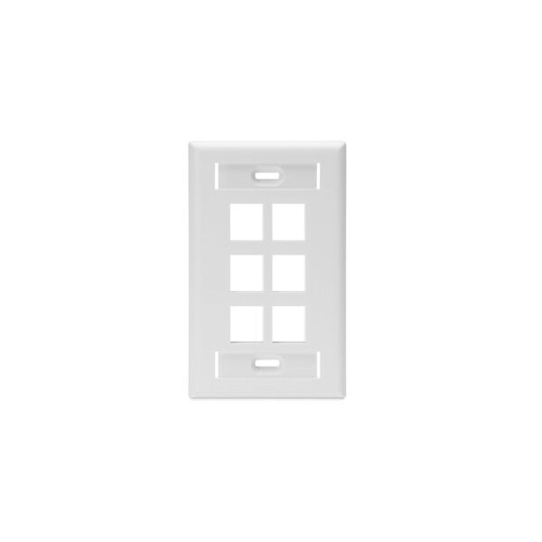 Leviton Número de Juntas: 1 Plástico de Alto Impacto, Blanco - 42080-6WS