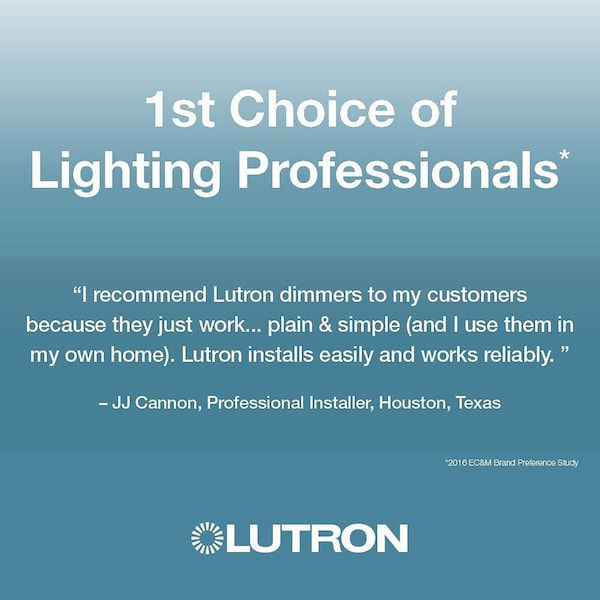 Interruptor atenuador de 3 vías Lutron en color marfil de 150 W 1 pieza - TGCL-153PH-IV