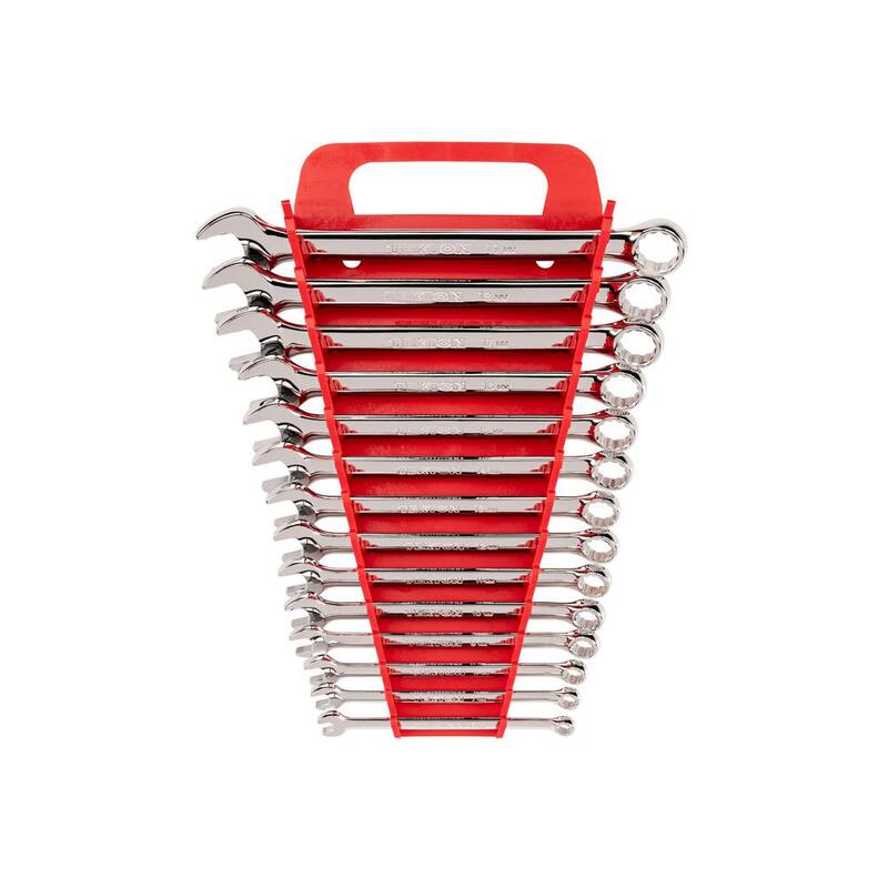 Juego de llaves combinadas TEKTON de 6 a 19 mm con soporte (14 piezas) - WCB92201