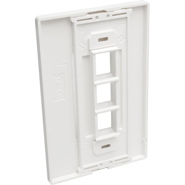 Placa de Pared de Un Solo Puerto de 3 Puertos Keystone CAT5/6 USB HDMI DPORT RCA de Tripp Lite - N080-103