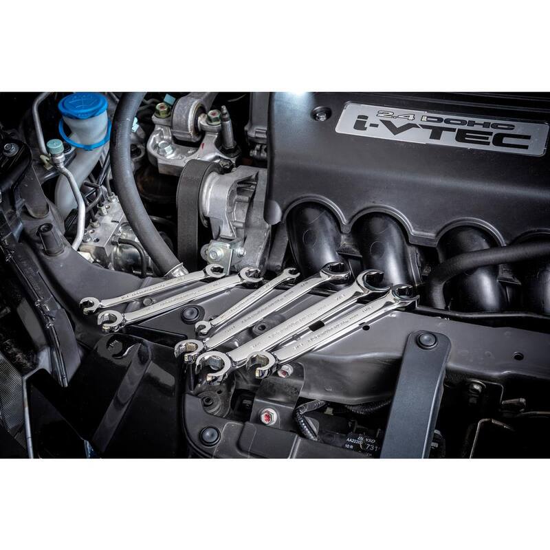 Juego de llaves de dados tipo Flare en pulgadas de GEARWRENCH (Juego de 6 piezas) - 81907