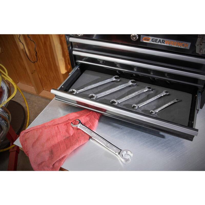 Juego de llaves de dados tipo Flare en pulgadas de GEARWRENCH (Juego de 6 piezas) - 81907