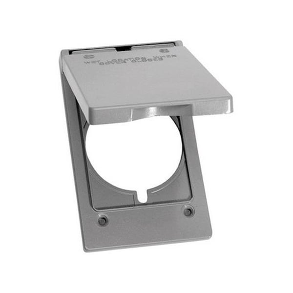 Sigma 14244 Tapa Vertical para Receptáculo Redondo de 1 Gang en Gris - 3459757