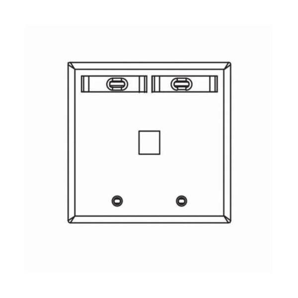 Leviton Número de Módulos: 2 Plástico de Alto Impacto, Marfil - 42080-1IP