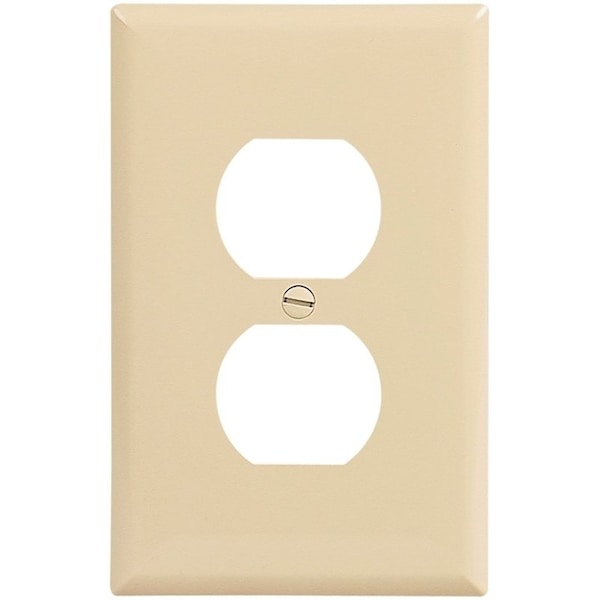 Placa de Pared Eaton para 1 Tomacorriente Doble en Color Marfil - PJ8V-10-L