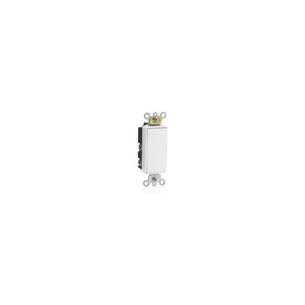 Interruptor basculante Leviton 15A 120-277V SPDT Mantener Dec Sw Blanco - 5685-2W