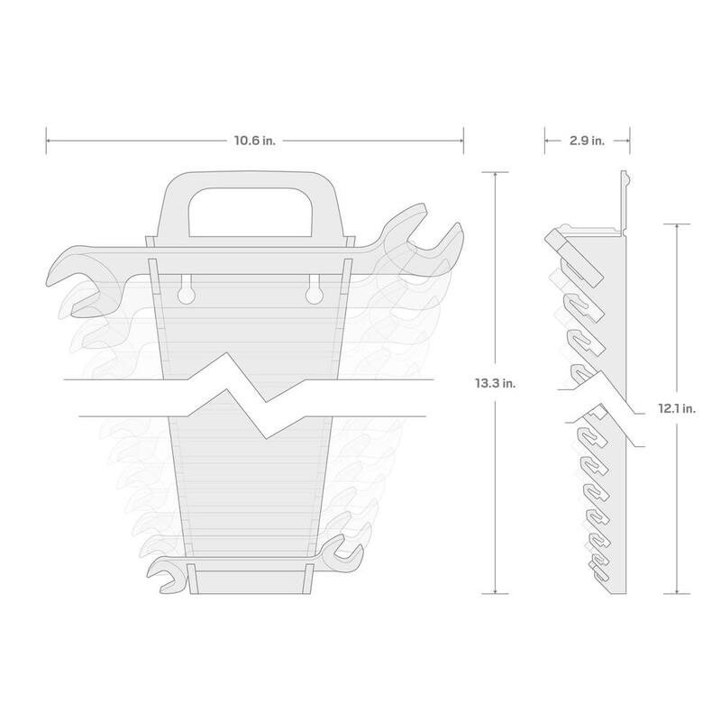 Set de llaves de extremo abierto de cabeza angular TEKTON de 10-27 mm con soporte (16 piezas) - WAE92204