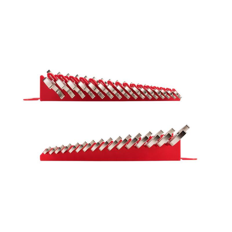 Set de llaves de extremo abierto de cabeza angular TEKTON de 10-27 mm con soporte (16 piezas) - WAE92204