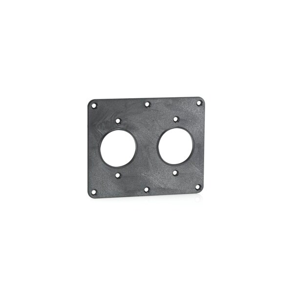 Leviton Power Distribution Units Pdus 2 Gang 1.56 Dia And 1.56 Dia Cvr Blk - 3263-E
