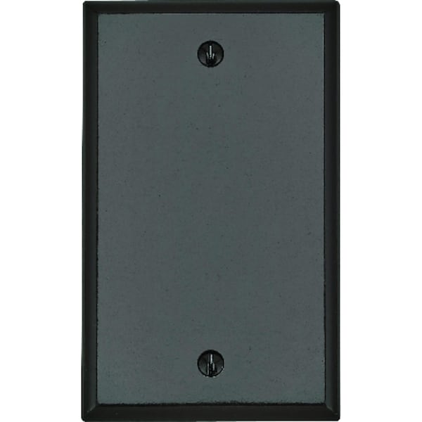 Leviton Placa de pared en blanco de plástico termoestable de 1 gang en color marrón - 85014-000
