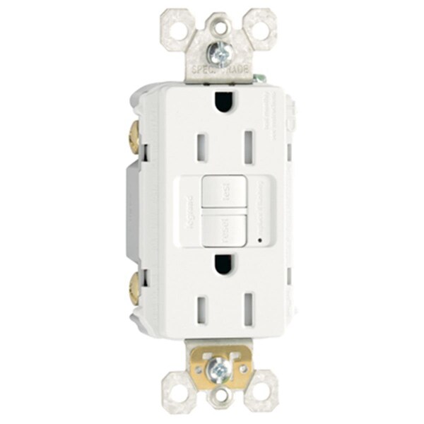 Nextgen 1597TRWCC10 15A 125V Receptáculo GFCI autoprueba en blanco