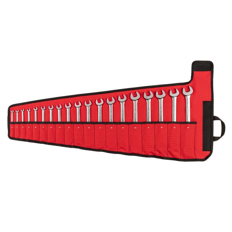 Set de Llaves de Trinquete Reversibles con Punto de 12 Lados TEKTON de 19 piezas (6-24 mm) con Estuche - WRC94403