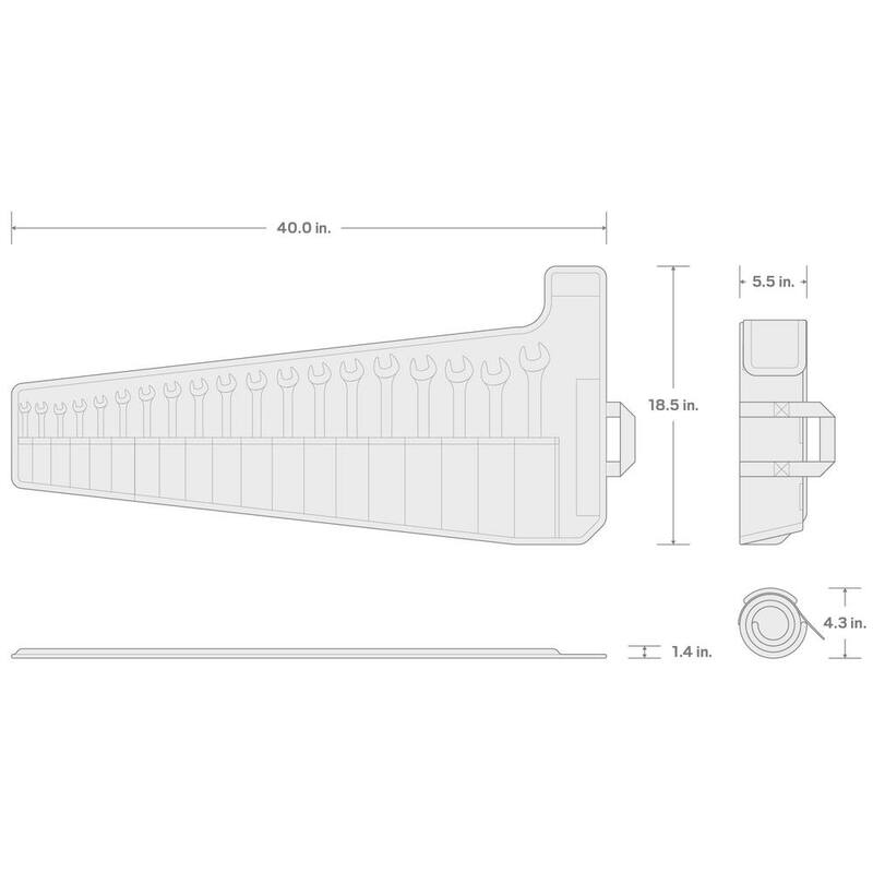 Set de Llaves de Trinquete Reversibles con Punto de 12 Lados TEKTON de 19 piezas (6-24 mm) con Estuche - WRC94403