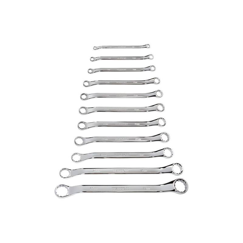 Juego de llaves combinadas de caja TEKTON con offset de 45 grados, 11 piezas (6-32 mm) - WBE24011.