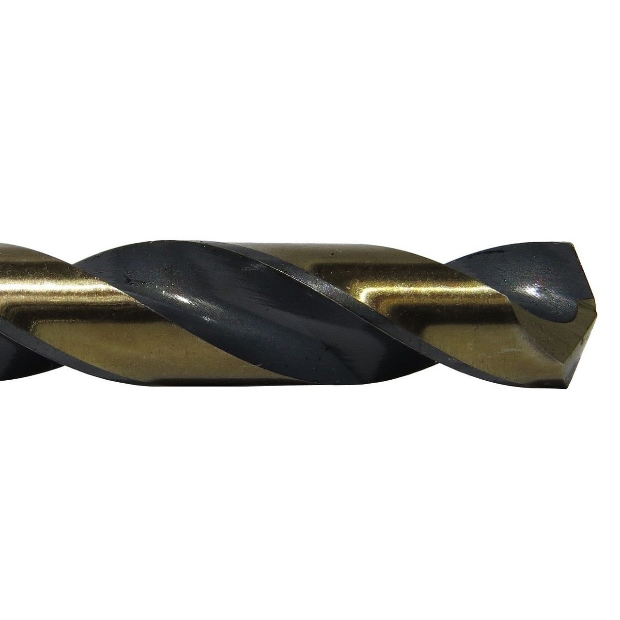 Set de brocas para taladro Drill America de 29 piezas con recubrimiento negro y dorado, de longitud estándar y tipo Jobber - KFD29J-PC.