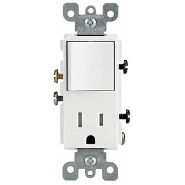 Interruptor y receptáculo antitamper blanco Gorgeousglow Mfg R62-T5625-0WS - GO669318