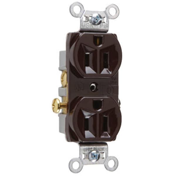 Duplex Outlet Nextgen CR15CC de alto rendimiento, 15A, Marrón - NE586417