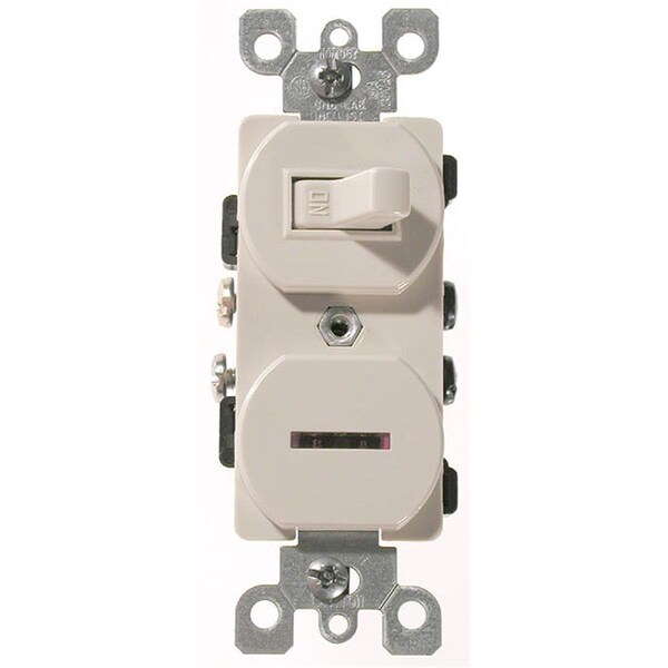 Interruptor combinado de piloto de grado comercial Ivory  para aire acondicionado - GO336274
