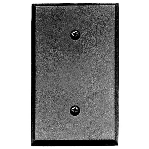 Acorn Mfg Acorn AWJBP 4-1/2" x 2-3/4" Blank Switchplate - Black Iron - AWJBP